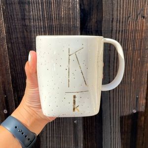 Anthropologie Coffee Mug Initial K